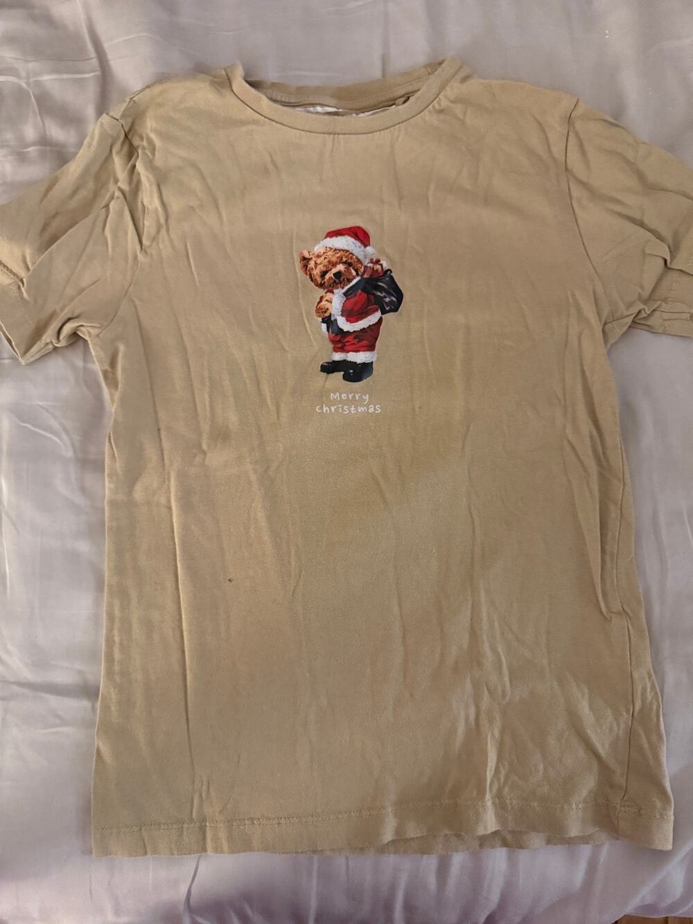 denim and flower ricky singh santa bear Shirt size 8 128